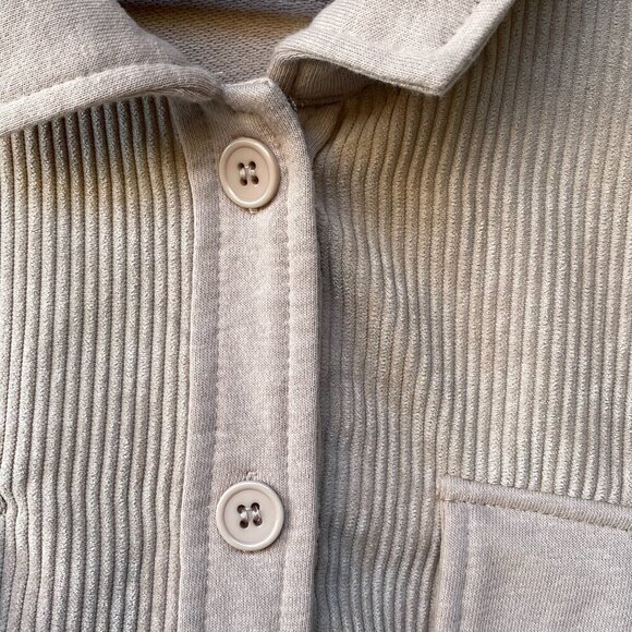 Crave Fame Cropped Tan Corduroy Button Down Jacket Juniors XL - Picture 5 of 16